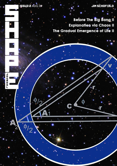 Issue 2 of SHAPE journal featuring articles on the what was there before the Big Bang and how gradually did life emerge on earth